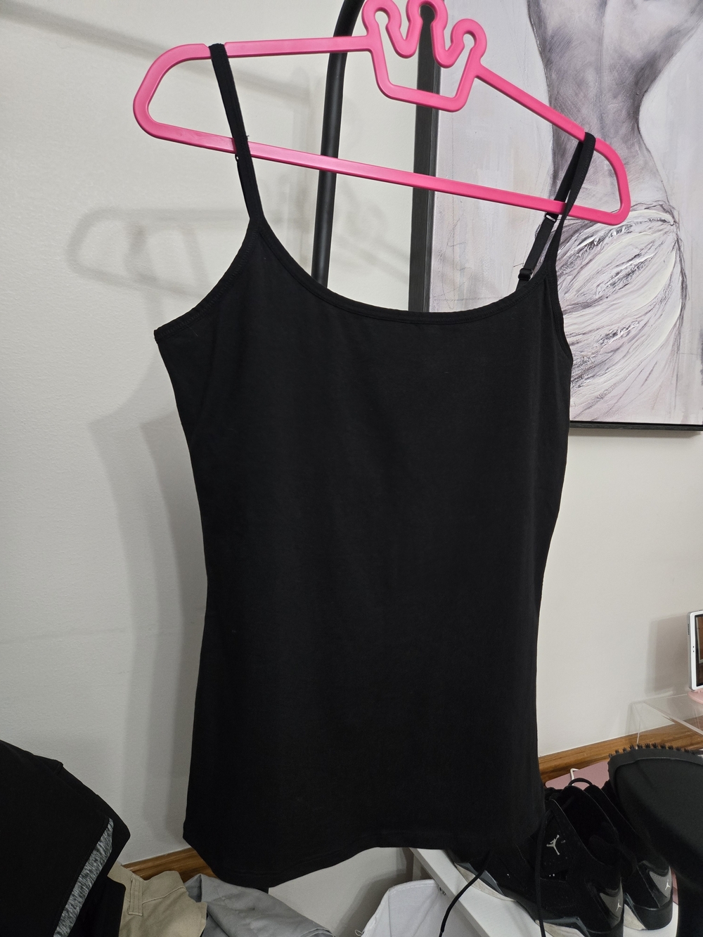 Pact Organic Cotton Fit & Flare Cami Dress Black L